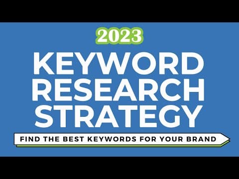 What Is an Effective Keyword Research Strategy? thumbnail