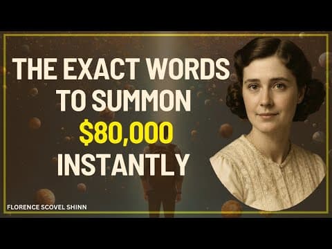 Stop Asking, Command The Universe To Send You $80,000 (These Exact Words) / Florence Scovel Shinn thumbnail