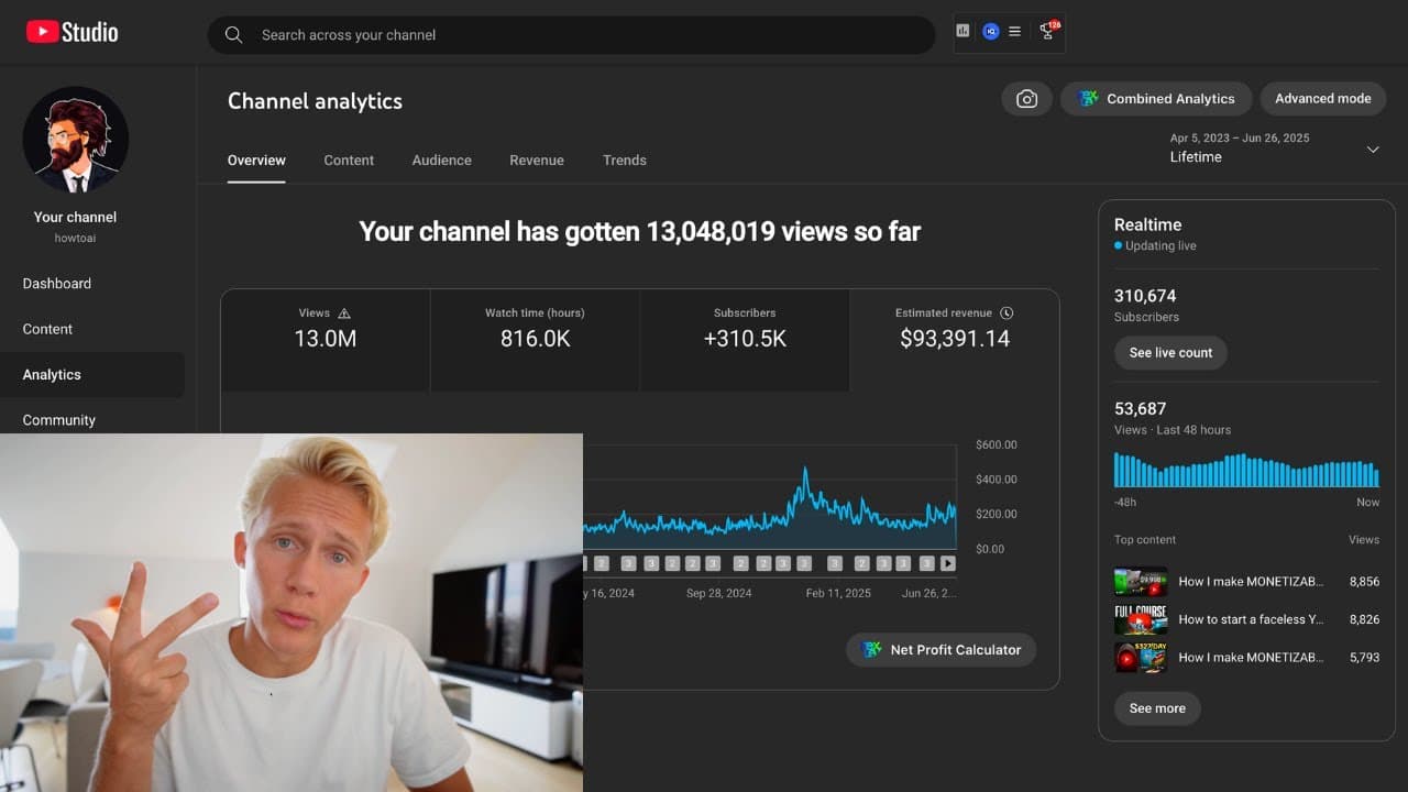 YouTube video player