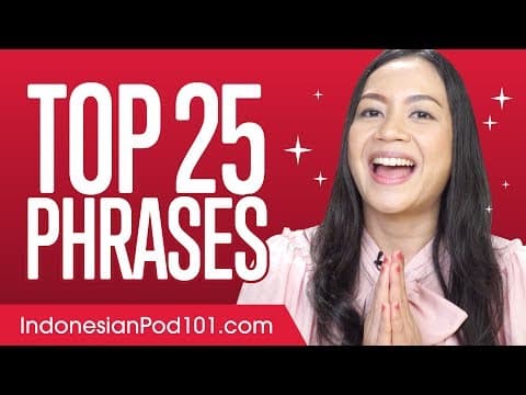 25 Cụm Từ Tiếng Indonesia Phổ Biến Nhất thumbnail