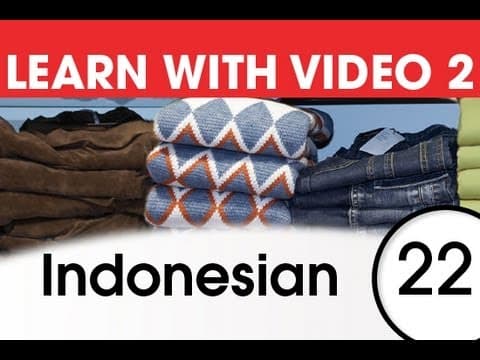 Learn Indonesian with Pictures and Video - Get Dressed — and Undressed — with Indonesian thumbnail