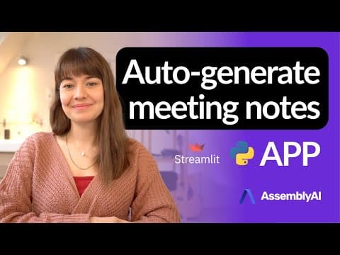 Auto-generating meeting notes with Python thumbnail