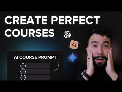 The FASTER Way To Create Online Courses With AI thumbnail