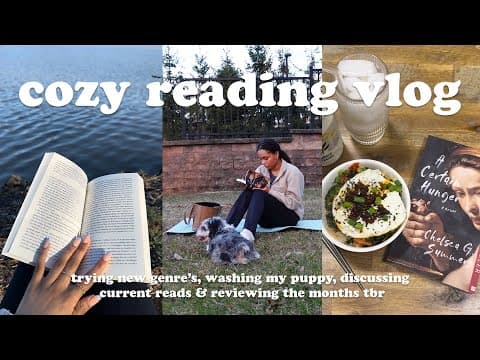 Cozy reading vlog ☁️🧸✨ new books, enjoying the weather and discussing current reads thumbnail