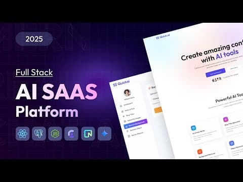 How to Build a Full Stack AI SaaS App with PERN thumbnail