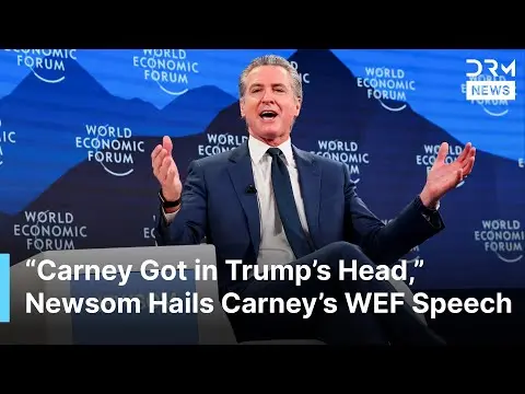 “Carney Got in Trump’s Head,” Newsom Hails Carney’s Historic WEF Speech on Global Leadership | AQ1B thumbnail