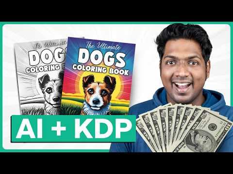 How to Create & Sell Kids' Coloring Books with AI | Earn Passive Income on Amazon thumbnail