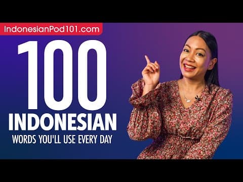 100 Indonesian Words You'll Use Every Day - Basic Vocabulary #50 thumbnail