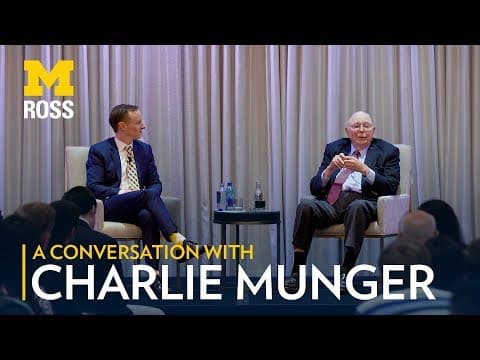 Charlie Munger on Life Lessons and Investment Strategies thumbnail
