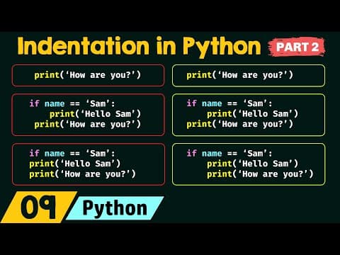 Indentation in Python (Part 2) thumbnail