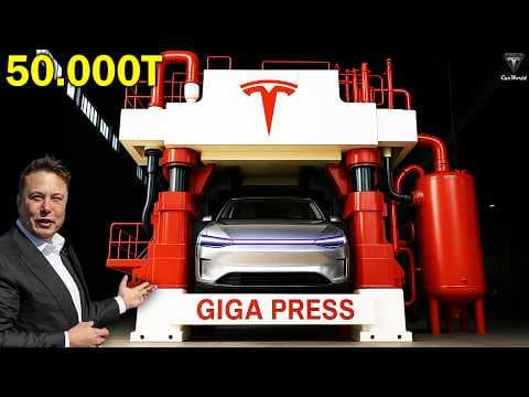 It Happened! Elon Musk LEAKED The Way NEW GIGA PRESS 50.000T Built Tesla Model Q In 5s At GigaTexas! thumbnail