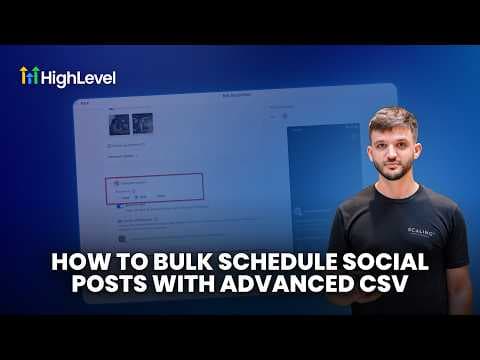 How to Bulk Schedule HighLevel Social Posts thumbnail