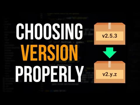 How To Choose Version Numbers - Semantic Versioning thumbnail