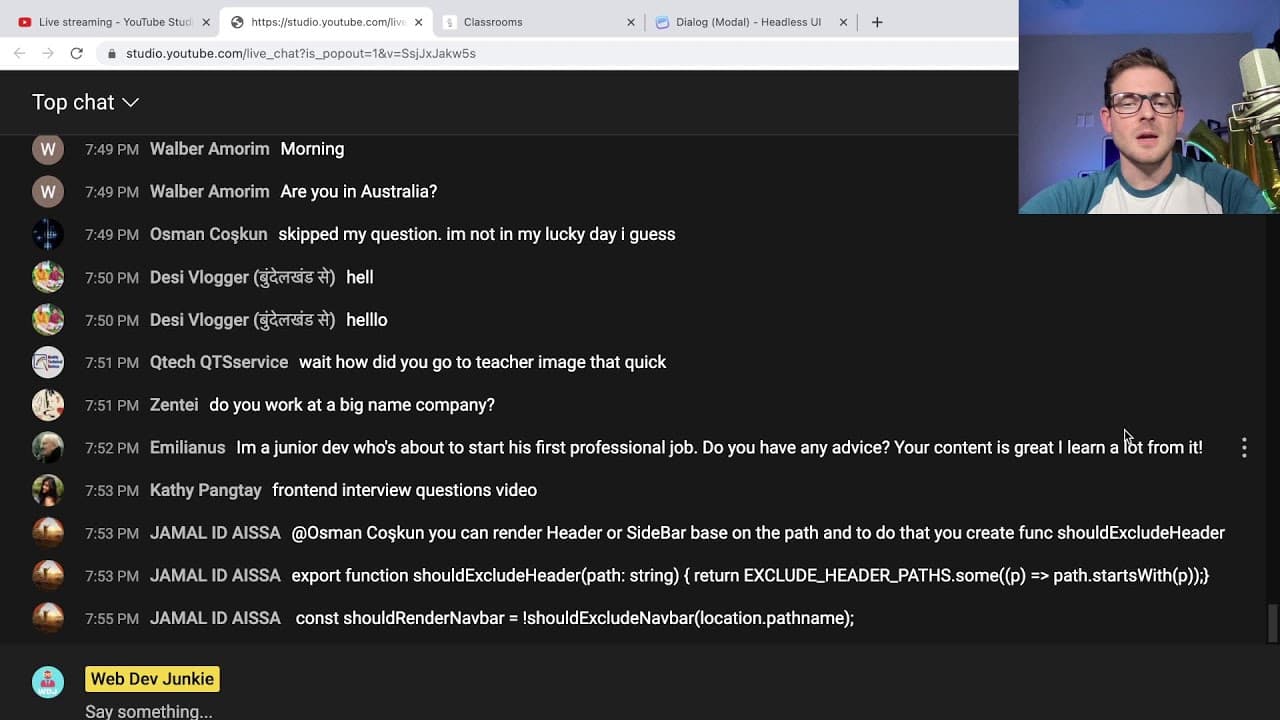 YouTube video player