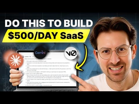 How to build SaaS App in a weekend using AI (Steal This) thumbnail