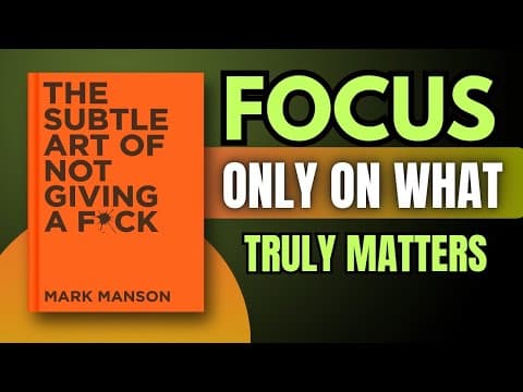How to Care Less and Focus on What Matters thumbnail