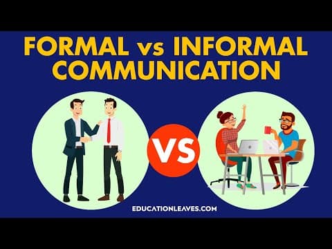 Formal vs Informal communication | 6 Key differences thumbnail
