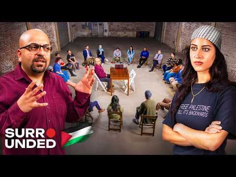 Debating Resistance: 20 Protesters vs 1 Palestinian (ft. Ahmed Fouad Alkhatib) | Surrounded thumbnail
