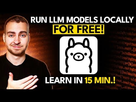 Learn Ollama in 15 Minutes - Run LLM Models Locally for FREE thumbnail