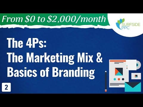 The 4Ps of Marketing, The Marketing Mix & Basics of Branding - #2 - From $0 to $2K thumbnail