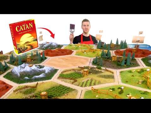 I made a GIANT CATAN Board!! thumbnail