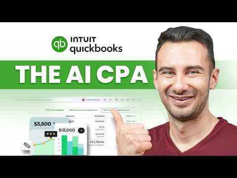 QuickBooks Online 2025 Tutorial: NEW AI Agents That Save Hours thumbnail