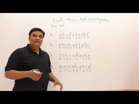 9.1 Knuth-Morris-Pratt KMP String Matching Algorithm thumbnail