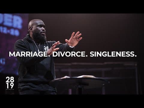 WISDOM & WONDER | Marriage. Divorce. Singleness. | Matthew 19:1-12 | Philip Anthony Mitchell thumbnail