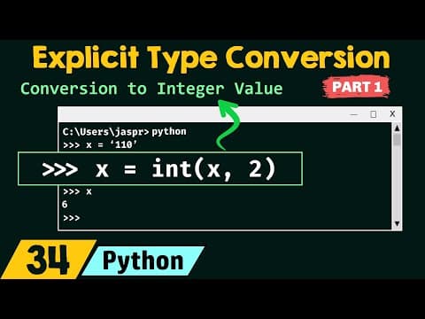 How to Use Explicit Type Conversion in Python thumbnail