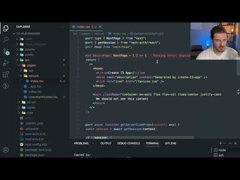 Adding protected routes in Next (Next-Auth and getServerSideProps) thumbnail