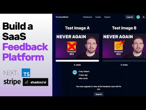 Building a Subscription Based SaaS with my Favorite Tech Stack (Next.js, Stripe, Convex, Clerk) thumbnail