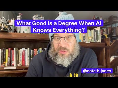 What Good is a Degree When AI Knows Everything? What A Post-Knowledge AI Economy Looks Like thumbnail