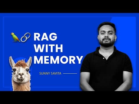 RAG Based Chatbot With Memory(Chat History) | Creating History Aware Retriever | Langchain #ai #rag thumbnail