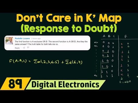 Don't Care in K' Map (Response to Doubt) thumbnail