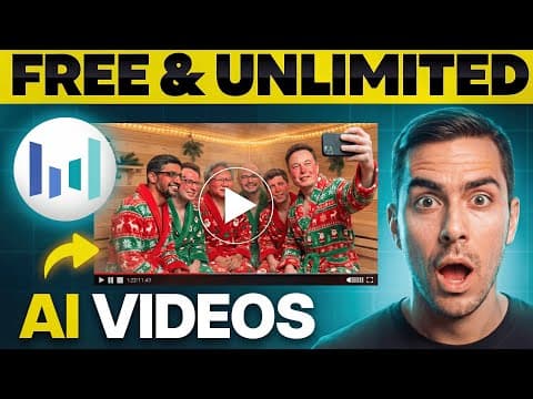STOP Paying: NEW FREE & UNLIMITED AI Video Generator (With SOUND) thumbnail