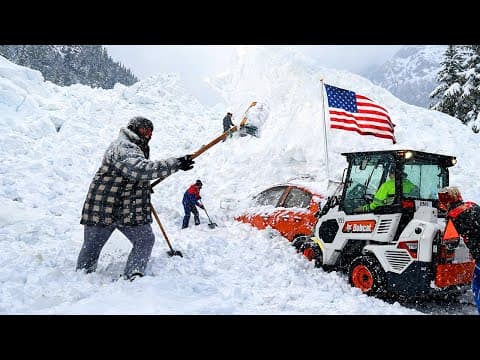 Alaska, USA Is Frozen !❄️ Historic Snowstorm Buries Homes Under Mountains of Snow in Juneau thumbnail