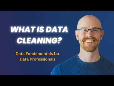 What is Data Cleaning? | Data Fundamentals for Beginners thumbnail