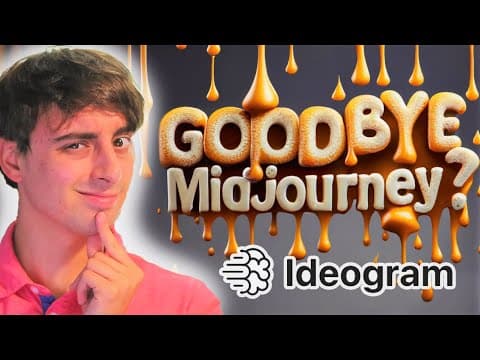 Midjourney Better Watch Out! Ideogram AI comes out SWINGING! thumbnail