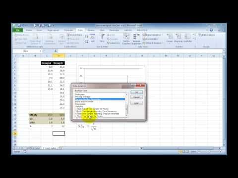 How to Perform a Two-Tail T-Test in Excel thumbnail
