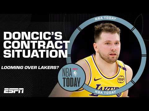 How Luka Doncic's contract situation could 'LOOM LIKE A BLACK CLOUD' over the Lakers 😧 | NBA Today thumbnail