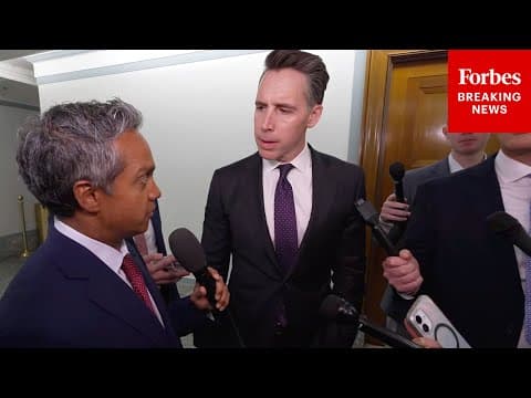 FULL GAGGLE: Josh Hawley Takes Questions About Trump Possibly Asking DOJ For $230 Million thumbnail