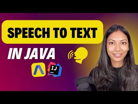 Speech Recognition In Java | Convert Speech To Text thumbnail