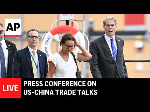 LIVE: Press conference on US-China trade talks thumbnail