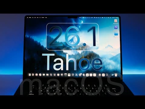macOS 26.1 Tahoe is Out! - What's New? thumbnail