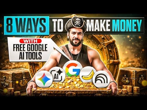 8 Free Google AI tools that feel illegal to know (how to make money with them) thumbnail
