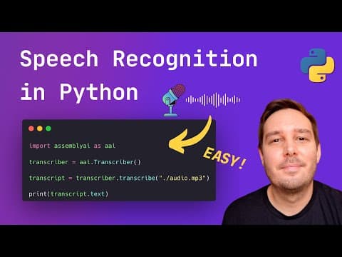 How to Use Assembly AI's Python SDK for Audio Transcription thumbnail