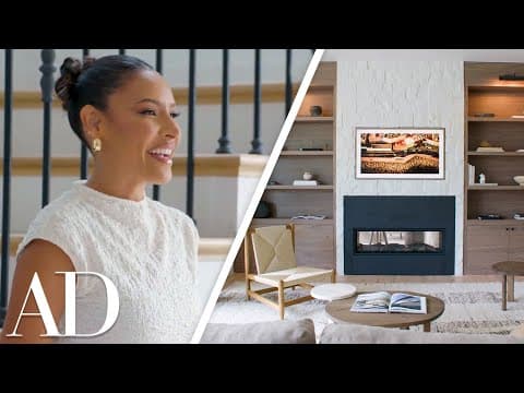 “It’s literally transformed!” Desi Perkins’ Cozy Living Room Makeover | Architectural Digest thumbnail
