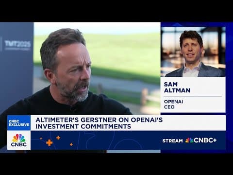 Altimeter Capital CEO Brad Gerstner on Sam Altman comments: Trajectory is on pace for $100B revenue thumbnail