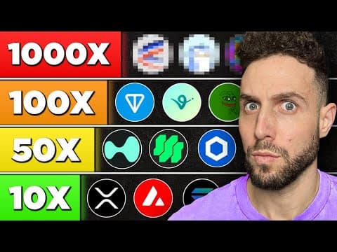 The ULTIMATE Crypto Tier List of 2025 (100X Potential) thumbnail
