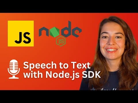 How to Convert Speech to Text in JavaScript using AssemblyAI's Node.js SDK thumbnail